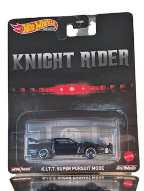 Mattel Hot Wheels Premium KNIGHT RIDER SUPER PURSUIT MODE. 1:64, Black